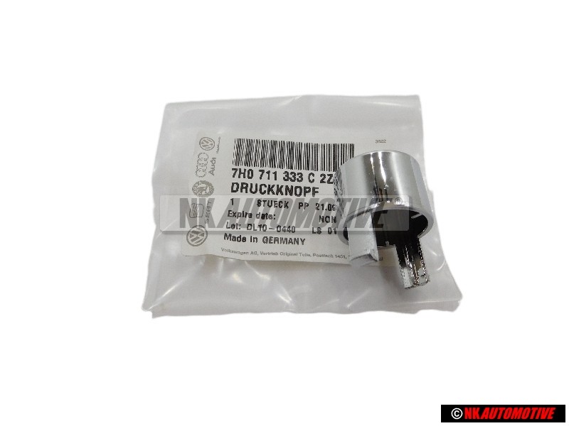 VW Original Boton Presion Cromo - 7H0711333C 2ZZ