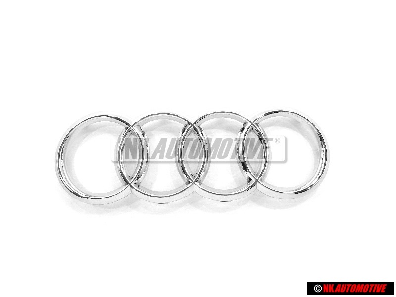 Audi Original Anillos Frente Simbolo Insignia Emblema Cromo - 4H0853605B 2ZZ