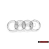 Audi Original Anillos Frente Simbolo Insignia Emblema Cromo - 4H0853605B 2ZZ