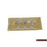 Audi Original Anillos Trasero Simbolo Insignia Emblema Cromo - 4G9853742 2ZZ