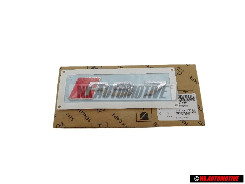 Audi Original RS7 Trasero Rotulo Insignia Emblema Cromo Rojo - 4G8853740 2ZZ