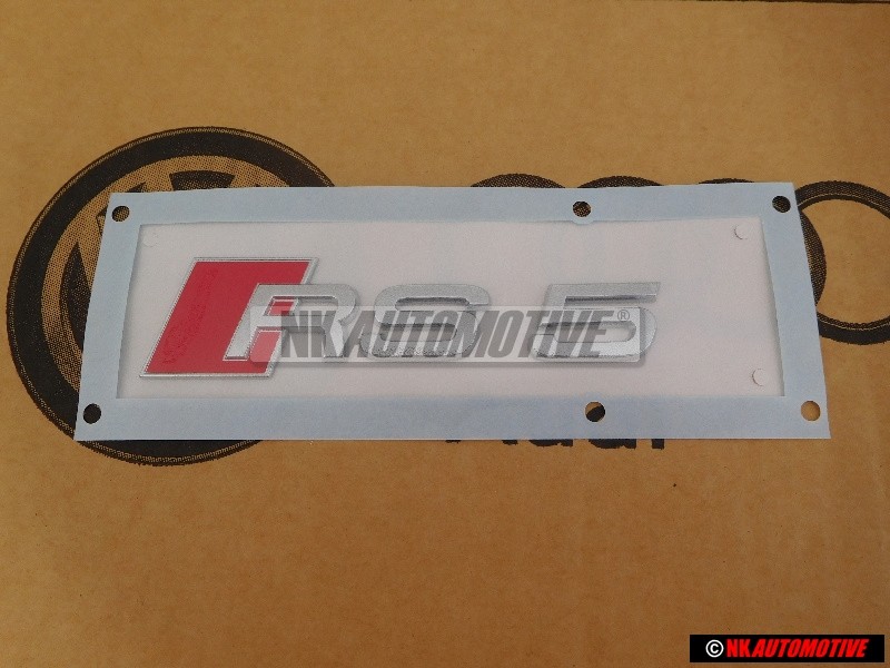 Audi Original RS5 Trasero Rotulo Insignia Emblema Cromo Rojo - 8T0853740