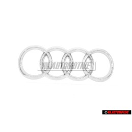 Audi Original Anillos Trasero Simbolo Insignia Emblema Cromo - 8W8853742 2ZZ