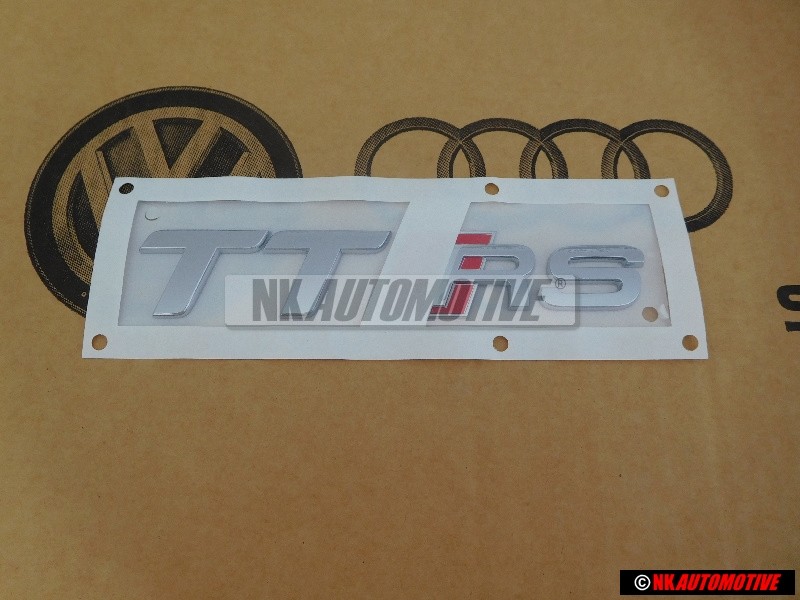 Audi Original TT RS Trasero Rotulo Insignia Emblema Cromo Rojo - 8J0853735A 2ZZ