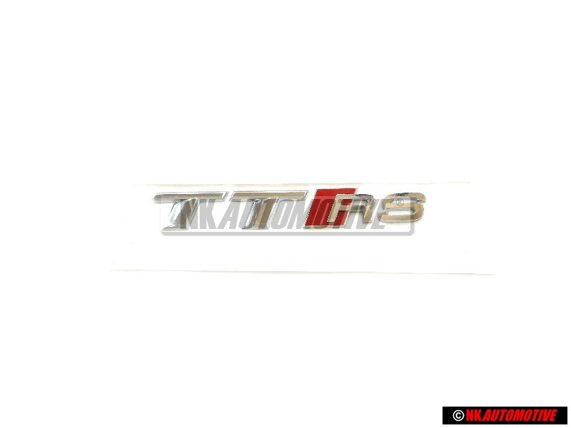 Audi Original TT RS Trasero Rotulo Insignia Emblema Cromo Rojo - 8S0853740 2ZZ