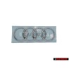 Audi Original Anillos Trasero Simbolo Insignia Emblema Cromo - 8X0853742A 2ZZ
