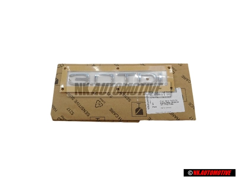 Audi Original 3.0 TDI Trasero Rotulo Insignia Emblema Cromo - 4E0853743G 2ZZ