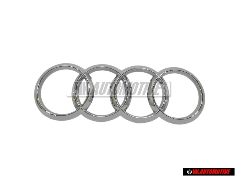 Audi Original Anillos Frente Simbolo Insignia Emblema Cromo - 4H0853605A