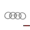 Audi Original Anillos Frente Simbolo Insignia Emblema Cromo - 4H0853605A