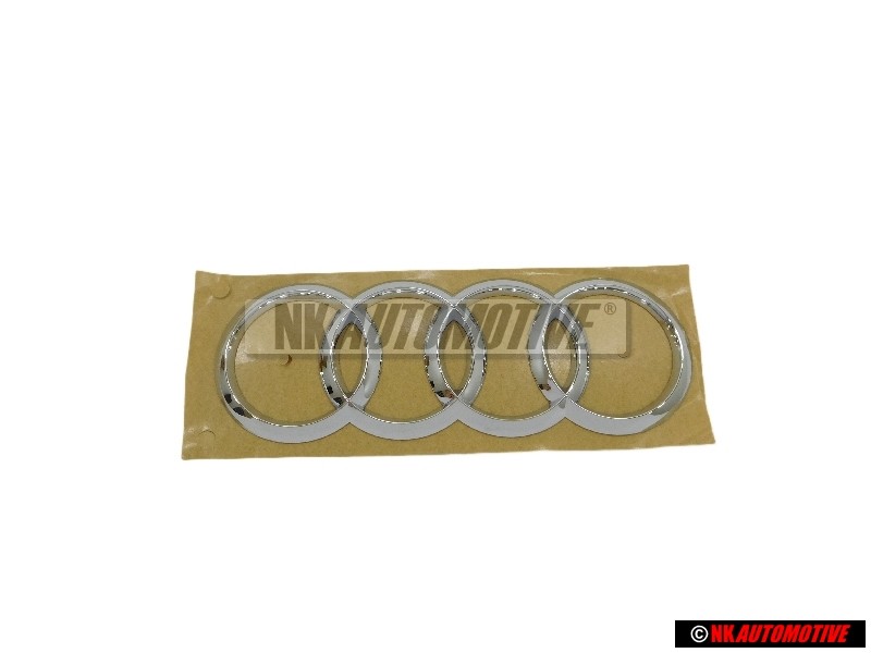 Audi Original Anillos Trasero Simbolo Insignia Emblema Cromo - 4H0853742B 2ZZ