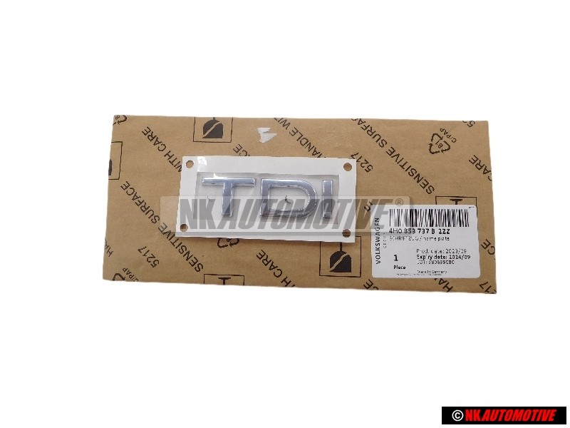 Audi Original TDI Trasero Rotulo Insignia Emblema Cromo - 4H0853737B 2ZZ