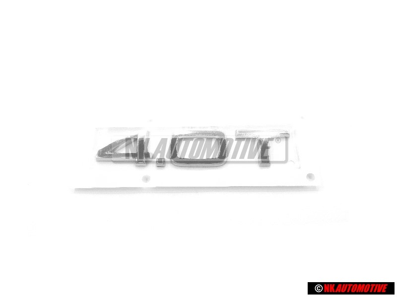 Audi Original 4.0T Trasero Rotulo Insignia Emblema Cromo - 4H0853743G 2ZZ