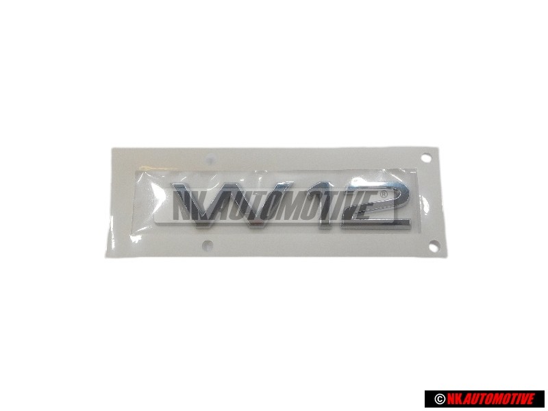 Audi Original W12 Trasero Rotulo Insignia Emblema Cromo - 4H0853743B 2ZZ