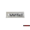 Audi Original W12 Trasero Rotulo Insignia Emblema Cromo - 4H0853743B 2ZZ