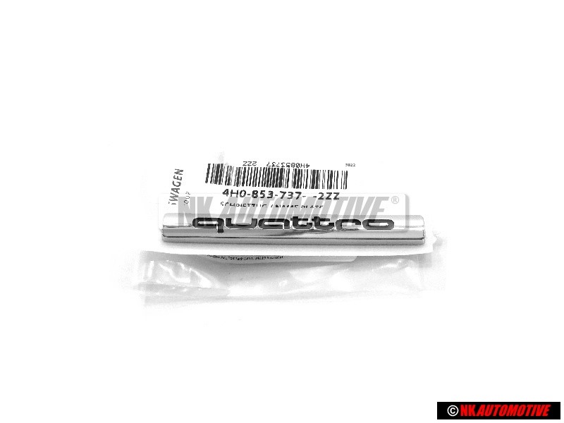 Audi Original QUATTRO Trasero Rotulo Insignia Emblema Cromo - 4H0853737 2ZZ