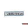 Audi Original 45 TDI Trasero Rotulo Insignia Emblema Cromo - 4G0853744D 2ZZ