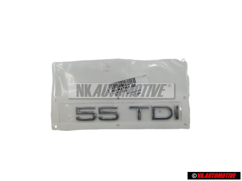 Audi Original 55 TDI Trasero Rotulo Insignia Emblema Cromo - 4G8853744A 2ZZ
