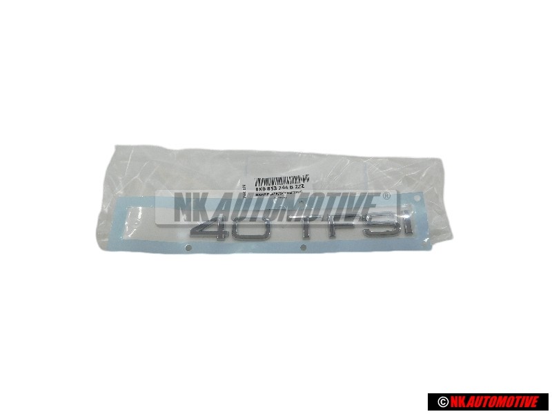 Audi Original 40 TFSI Trasero Rotulo Insignia Emblema Cromo - 8K0853744B 2ZZ