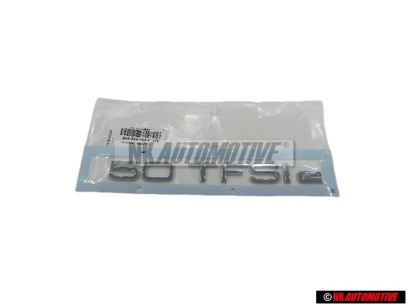 Audi Original 50 TFSI E Trasero Rotulo Insignia Emblema Cromo - 80A853744K 2ZZ