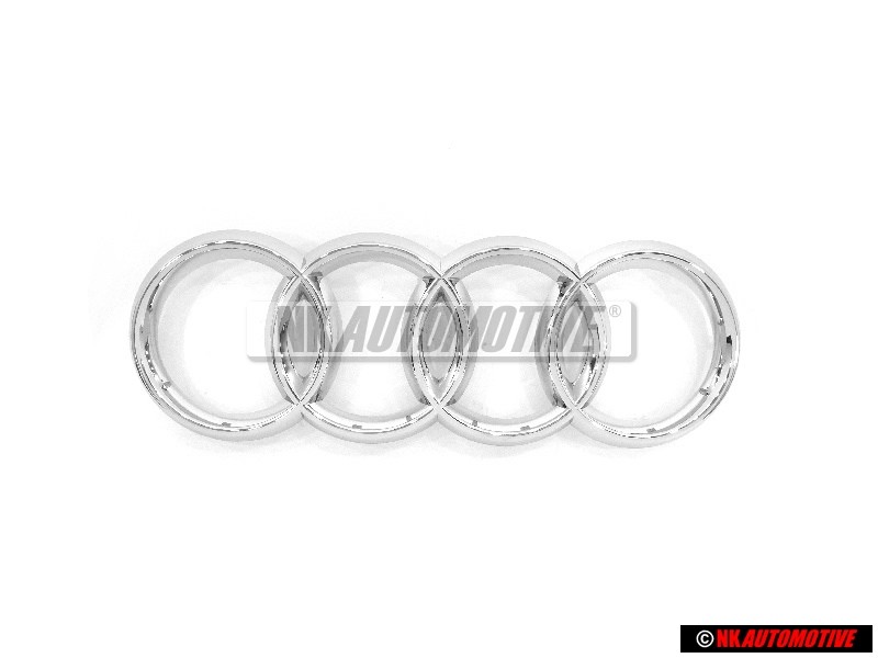 Audi Original Anillos Frente Simbolo Insignia Emblema Cromo - 8K0853605