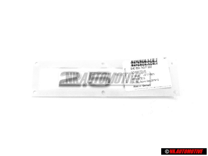 Audi Original 2.5 TDI Trasero Rotulo Insignia Emblema Cromo - 8H0853743F 2ZZ