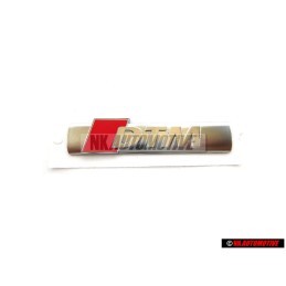 Audi Original DTM Lado Rotulo Insignia Emblema Cromo Rojo - 8E0853601A