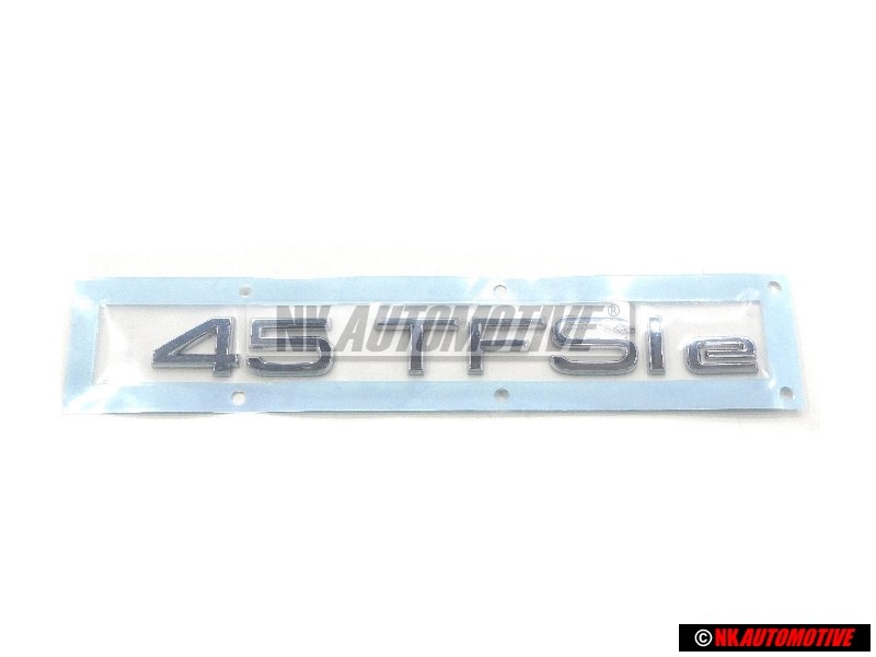 Audi Original 45 TFSI E Trasero Rotulo Insignia Emblema Cromo - 8Y0853744A 2ZZ