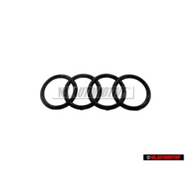 Audi Original Anillos Frente Simbolo Insignia Emblema Negro - 4M8071801