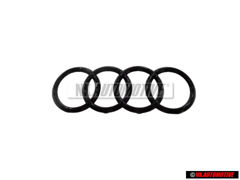 Audi Original Anillos Frente Simbolo Insignia Emblema Negro - 4M8071801