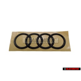 Audi Original Anillos Trasero Simbolo Insignia Emblema Negro - 4M8071802