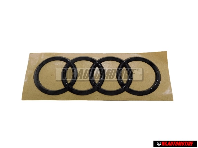 Audi Original Anillos Trasero Simbolo Insignia Emblema Negro - 4M8071802