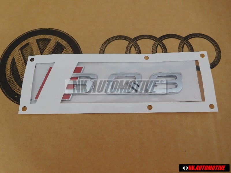 Audi Original SQ8 Trasero Rotulo Insignia Emblema Cromo Rojo - 4M8853735 2ZZ