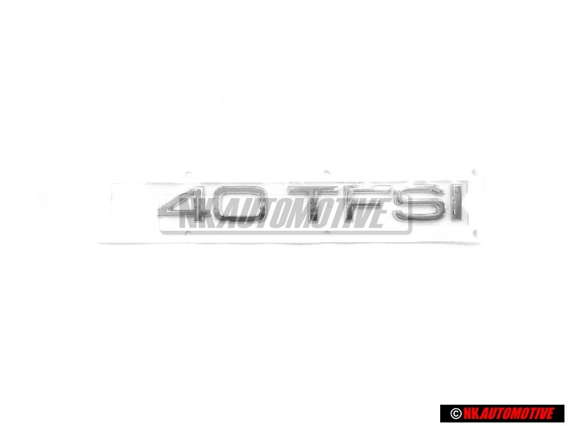 Audi Original 40 TFSI Trasero Rotulo Insignia Emblema Cromo - 8U0853744A