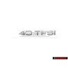 Audi Original 40 TFSI Trasero Rotulo Insignia Emblema Cromo - 8U0853744A