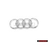 Audi Original Anillos Frente Simbolo Insignia Emblema Cromo - 4M0853605 2ZZ