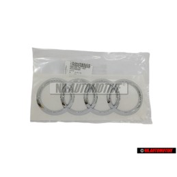 Audi Original Anillos Trasero Simbolo Insignia Emblema Cromo - 4M0853742 2ZZ