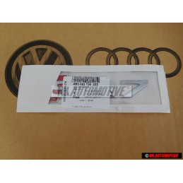 Audi Original SQ7 Trasero Rotulo Insignia Emblema Cromo Rojo - 4M0853735 2ZZ