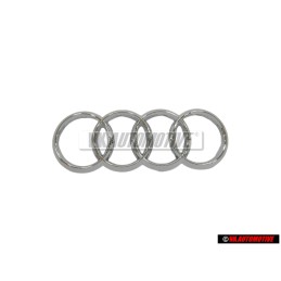 Audi Original Anillos Frente Simbolo Insignia Emblema Cromo - 80A853605C 2ZZ