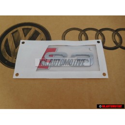 Audi Original S3 Trasero Rotulo Insignia Emblema Cromo Rojo - 8L0853735 2ZZ