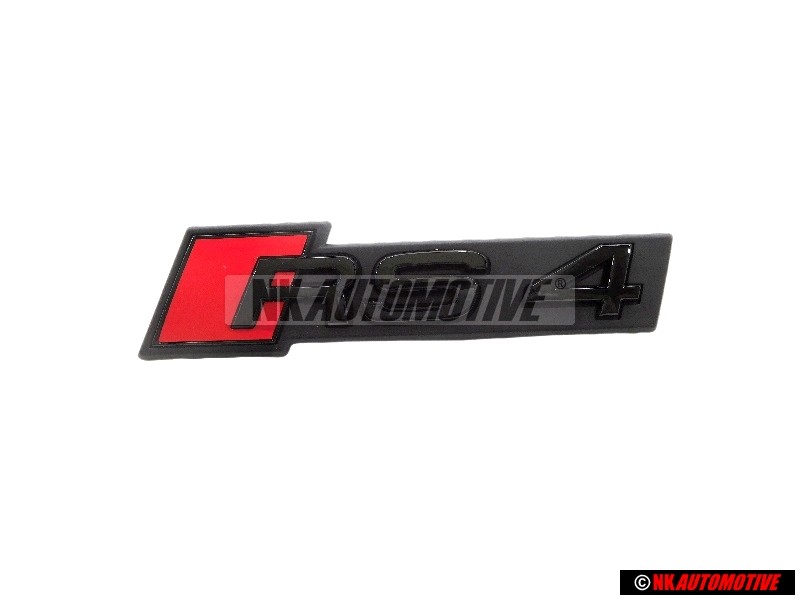Audi Original RS4 Frente Rotulo Insignia Emblema Negro Rojo - 8W0853736C T94