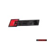Audi Original RS4 Frente Rotulo Insignia Emblema Negro Rojo - 8W0853736C T94