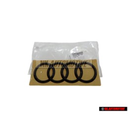 Audi Original Anillos Trasero Simbolo Insignia Emblema Negro - 8V5853742 T94