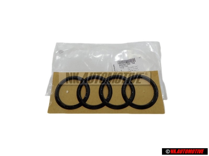 Audi Original Anillos Trasero Simbolo Insignia Emblema Negro - 8V5853742 T94