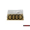 Audi Original Anillos Trasero Simbolo Insignia Emblema Negro - 8V5853742 T94