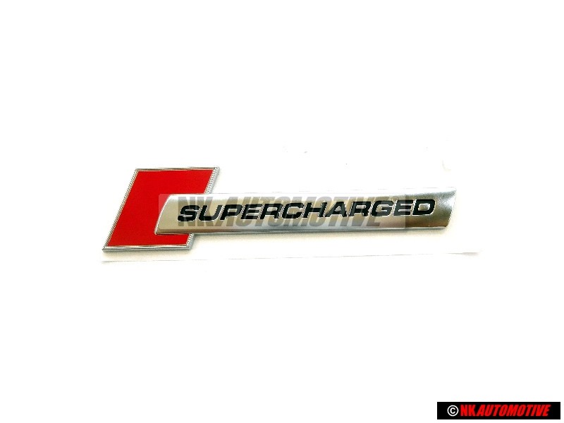 Audi Original SUPERCHARGED Lado Rotulo Insignia Emblema - 4F0853601A 2ZZ