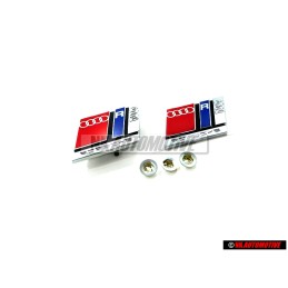 Audi Original SET Rotulo Insignia Emblema Frente Trasero - RS2