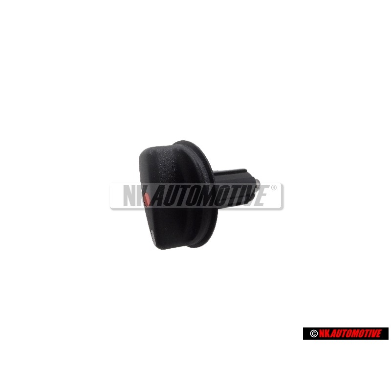 VW Original Boton Negro Satinado - 701819129A 01C