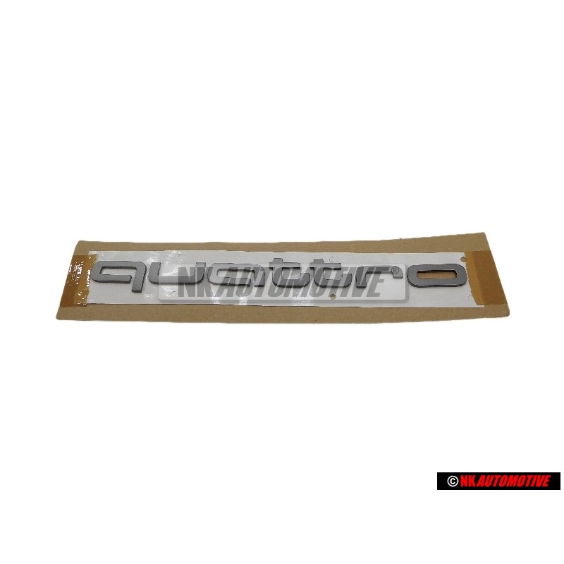 Audi Original QUATTRO Frente Rotulo Insignia Emblema Plata - 8S0853737B MI7
