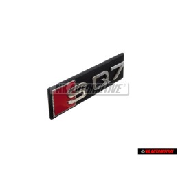 Audi Original SQ7 Frente Rotulo Insignia Emblema Negro Cromo Rojo - 4M0853748