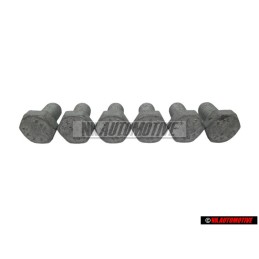 6x VW Original Tornillo Hexagonal - N 01023820